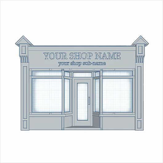 OO Scale | Ready to Paint | Custom Victorian Shopfront - Style 5 - Your Shop Name