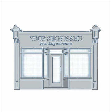 OO Scale | Ready to Paint | Custom Victorian Shopfront - Style 5 - Your Shop Name