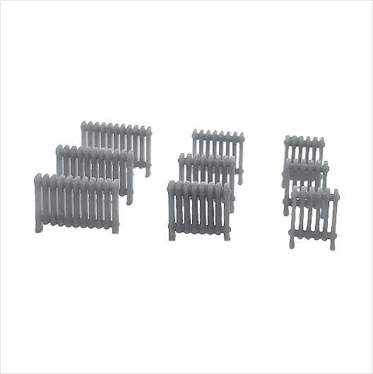 OO Scale | Ready to Paint | Victorian Cast Iron Radiator (9 pack)