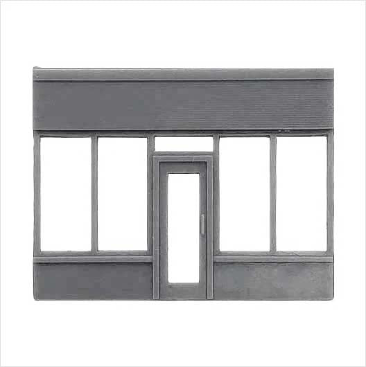 N Scale | Ready to Paint | Victorian Shopfront - Parade - Style 1 (1 piece)