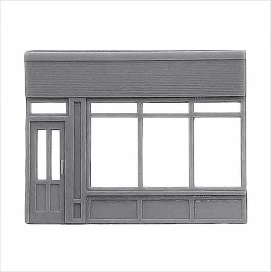 N Scale | Ready to Paint | Victorian Shopfront - Parade - Style 2 (1 piece)