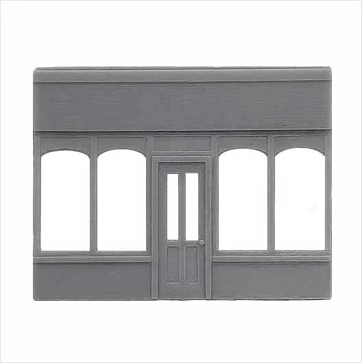 N Scale | Ready to Paint | Victorian Shopfront - Parade - Style 3 (1 piece)