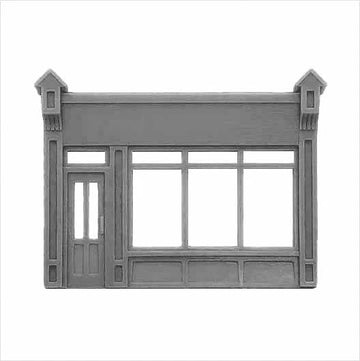 N Scale | Ready to Paint | Victorian Shopfront - Style 2 (1 piece)
