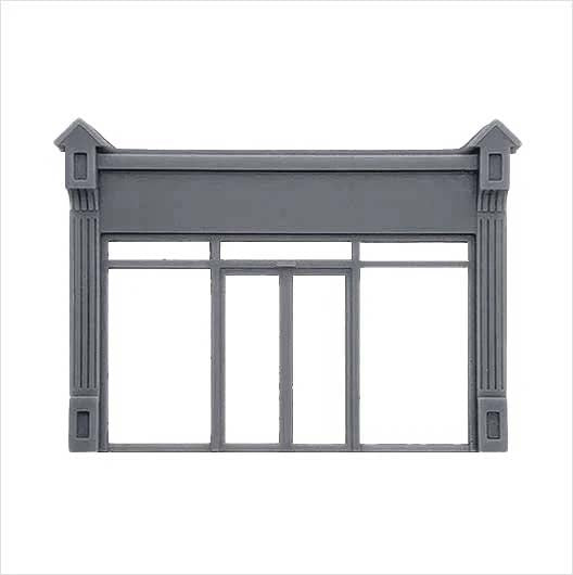 OO Scale | Ready to Paint | Victorian Shopfront - Style 4 (1 piece)