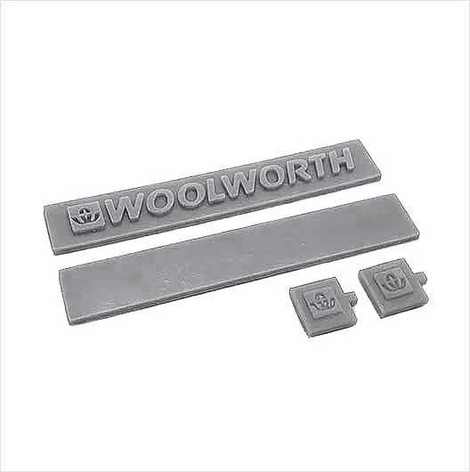 OO Scale | Ready to Paint | Woolworth Shop Sign (4 piece)