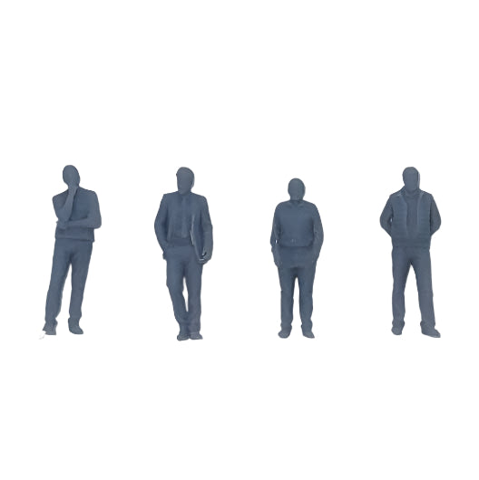 OO Scale | Ready to Paint | Men - Pack 5 (4 pack)