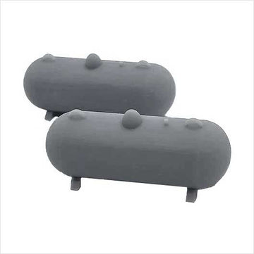OO Scale | Ready to Paint | 500 Gallon Propane Tank - Style 1 (2 pack)