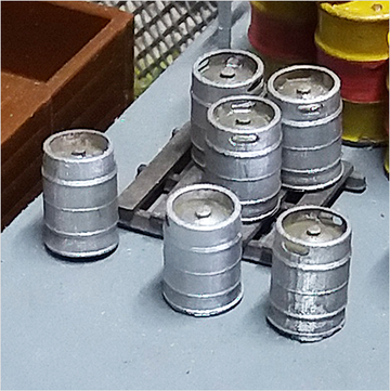 OO Scale | Ready to Paint | Beer Keg (10 pack)