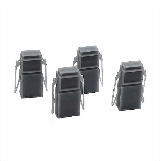 OO Scale | Ready to Paint | 1960s Petrol Pump (4 pack)