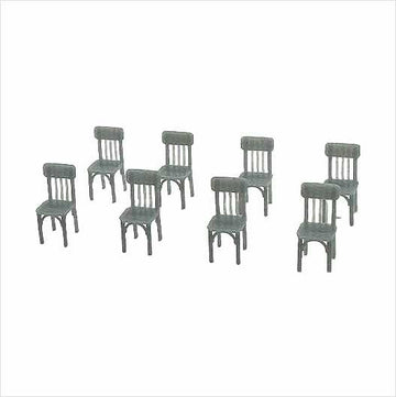 OO Scale | Ready to Paint | Wooden Chair - Style 2 (8 pack)