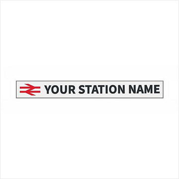 OO Scale | Pre-Coloured | Personalised Station Sign - British Rail