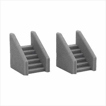 OO Scale | Ready to Paint | Station Platform Stairs (2 pack)