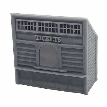 OO Scale | Ready to Paint | Steam-Era Ticket Kiosk