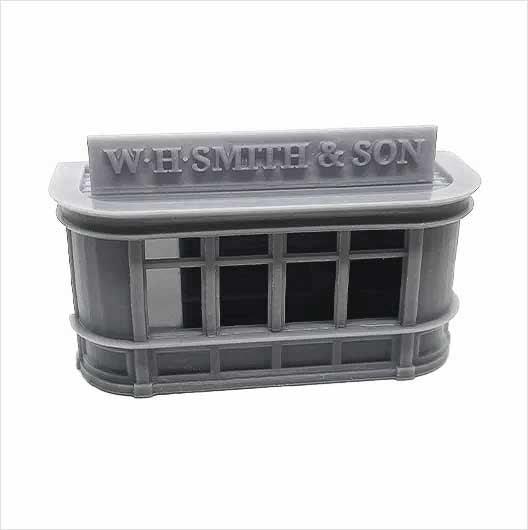 OO Scale | Ready to Paint | Steam-Era W. H. Smith and Son Platform Kiosk