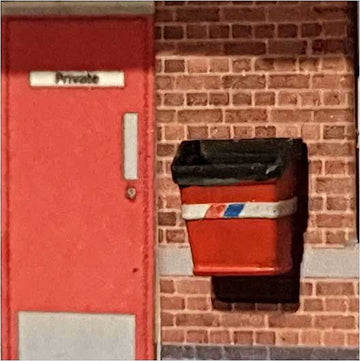 OO Scale | Ready to Paint | Wall Mounted Station Bin (12 pack)