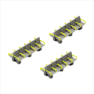 OO Scale | Pre-Coloured | Station Seating with Yellow Arms - Group of 10