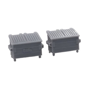 OO Scale | Ready to Paint | 1100 Litre Four Wheel Bin (2 pack)