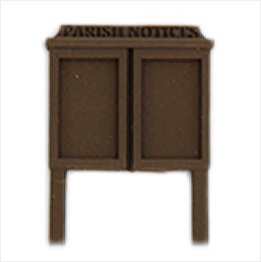 OO Scale | Pre-Coloured | Parish Noticeboard
