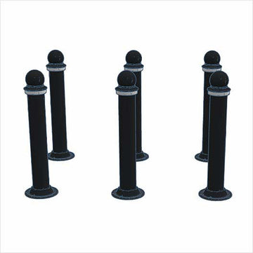 OO Scale | Pre-Coloured | Slim Pedestrian Bollards
