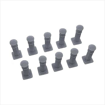 OO Scale | Ready to Paint | Metal Bollard (10 pack)