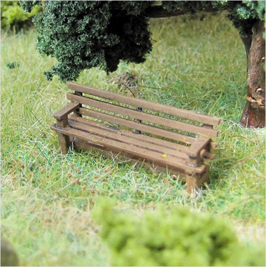 OO Scale | Ready to Paint | Wooden Bench (6 pack)
