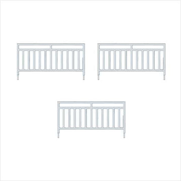 OO Scale | Pre-Coloured | Pedestrian Railing - Wide