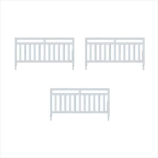 OO Scale | Pre-Coloured | Pedestrian Railing - Wide