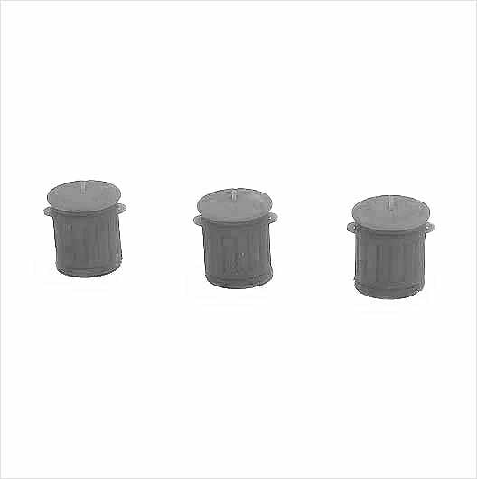 OO Scale | Ready to Paint | Galvanised Metal Bin