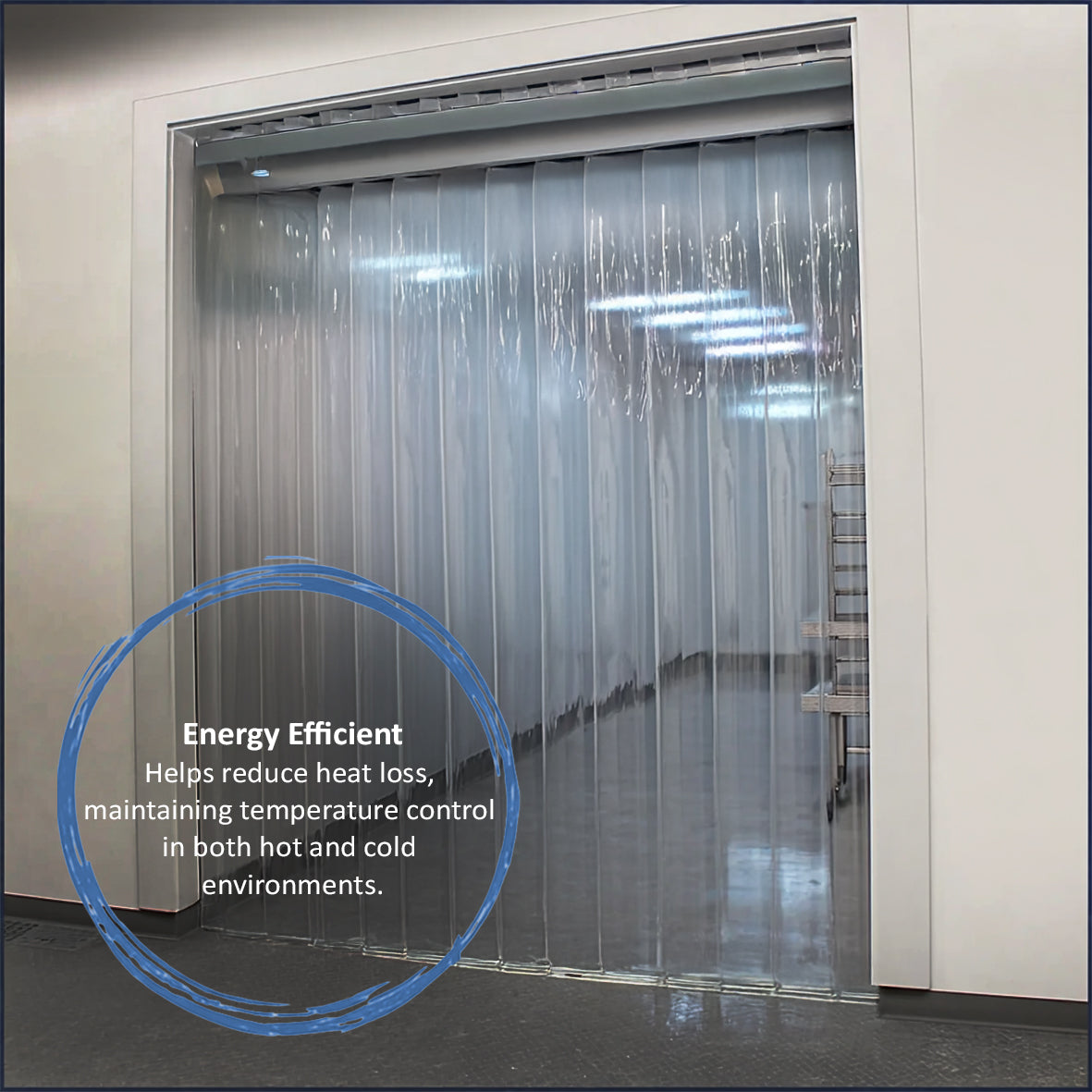 PVC Strip Curtain Rolls - 10m, 20m, 50m