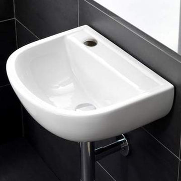 38cm Special Needs Basin 1 Tap Hole with no Overflow