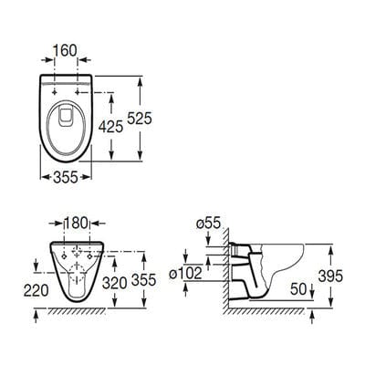 Laura Wall Hung Toilet Pan