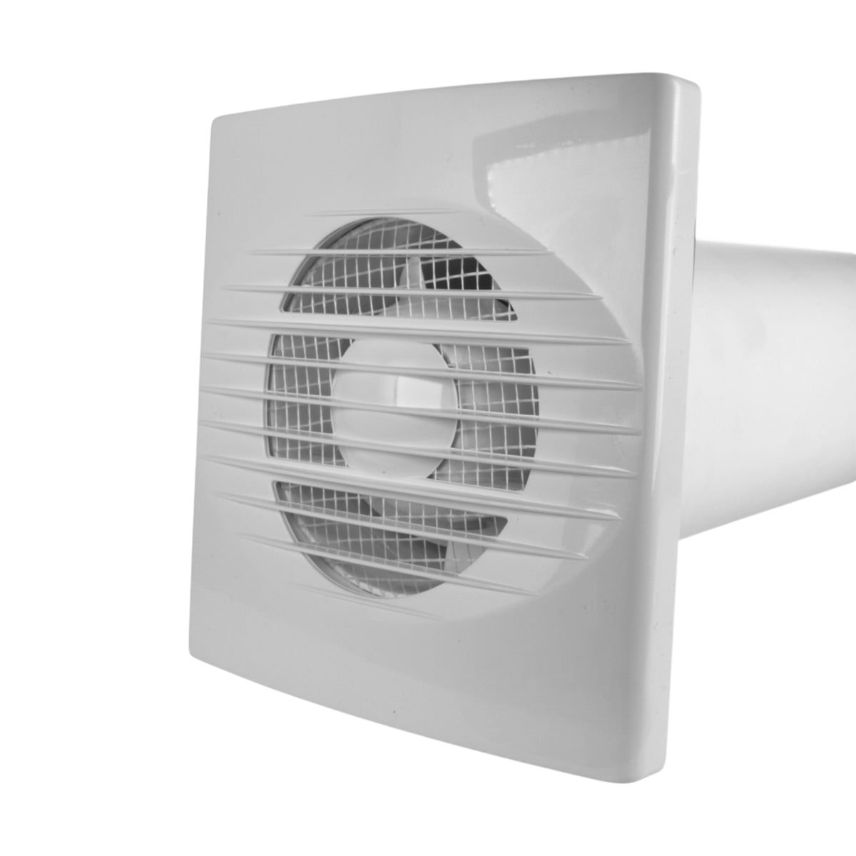 Rico Timer Switch Fan Through Wall Ventilation Kit 100mm Pipe with Graphite Vent