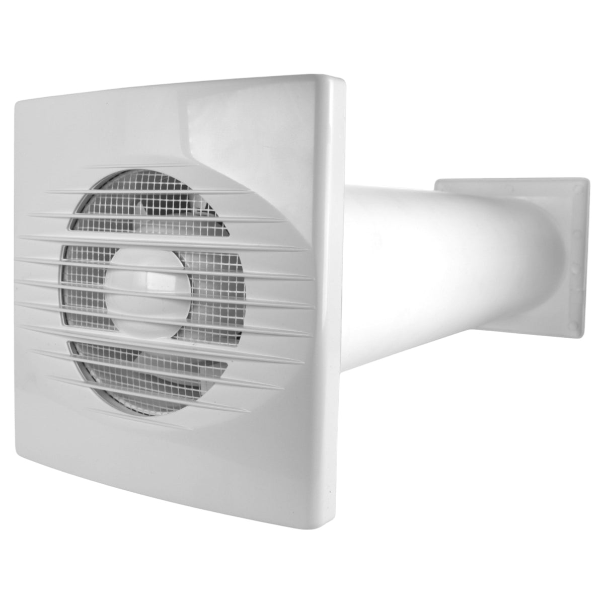 Rico Timer Switch Fan Through Wall Ventilation Kit 100mm Pipe with Brown Vent