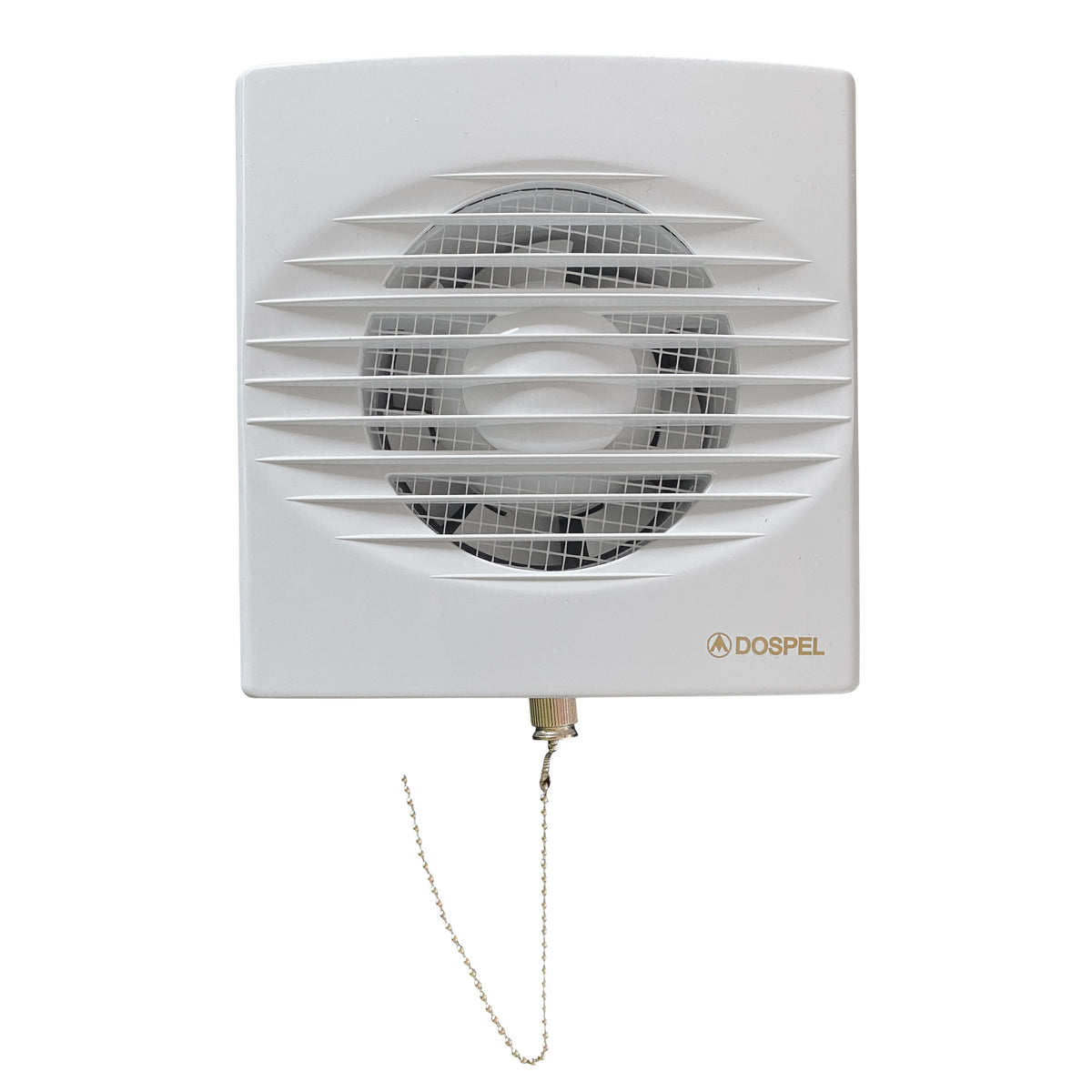 Rico Pull-Cord Switch Fan Through Wall Ventilation Kit 100mm Pipe White Vent