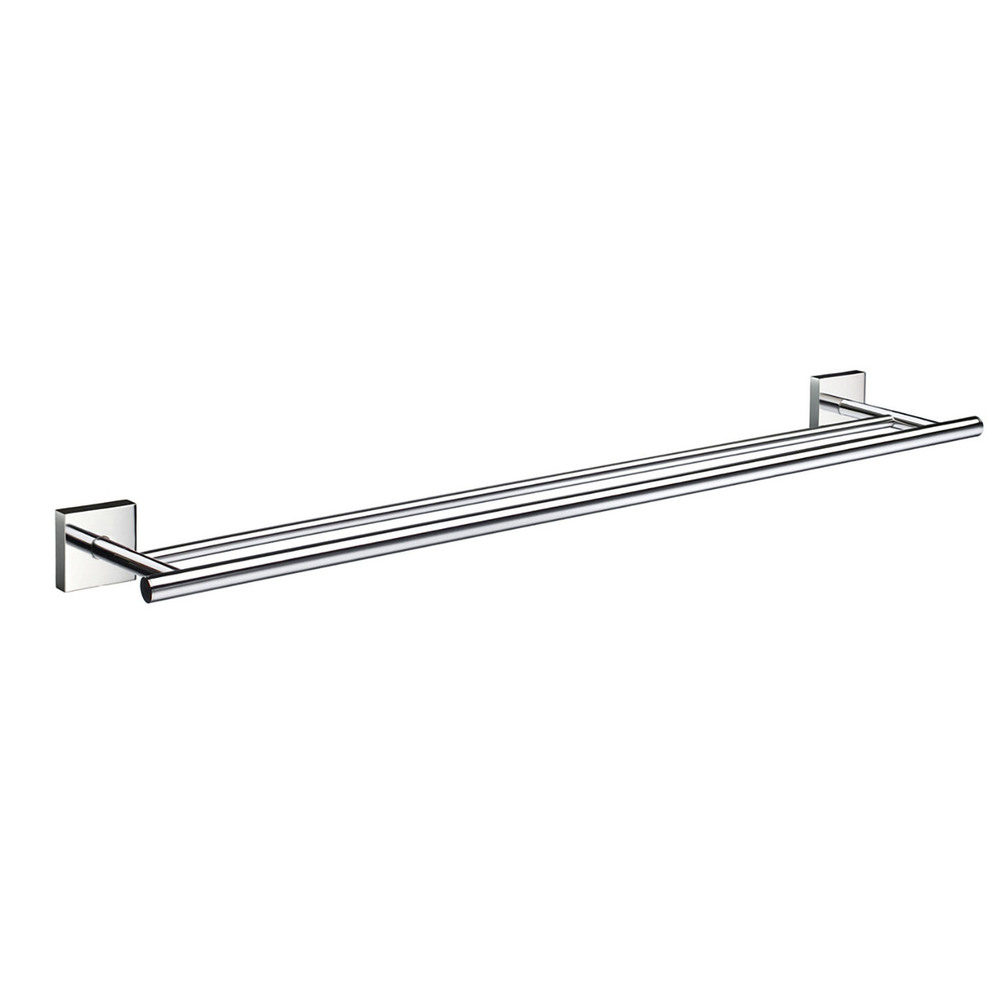 Smedbo House Double Towel Rail RK3364 Polished Chrome 64.8cm