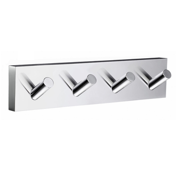 Smedbo House 4-Hook Rack RK359 Polished Chrome