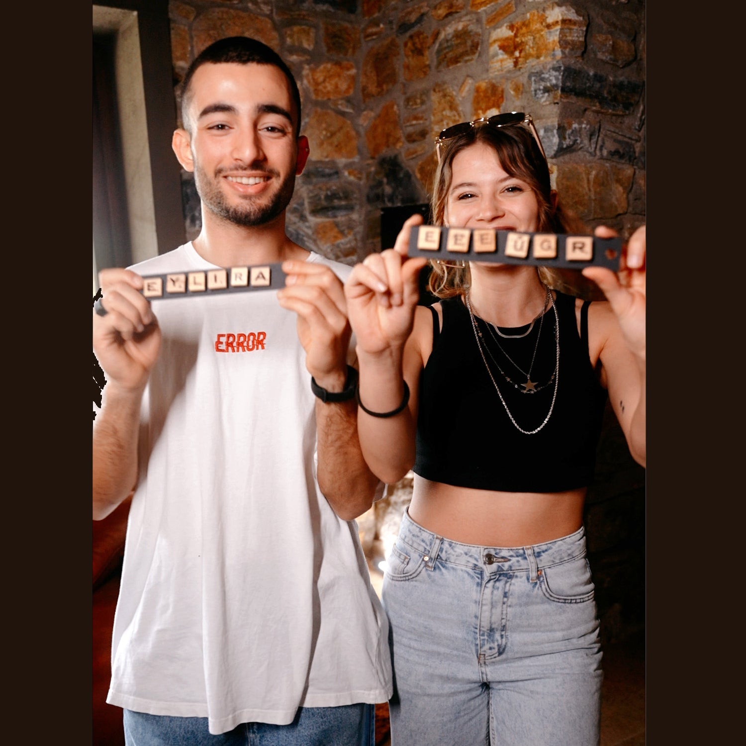 Dark Scrabble Wall Game