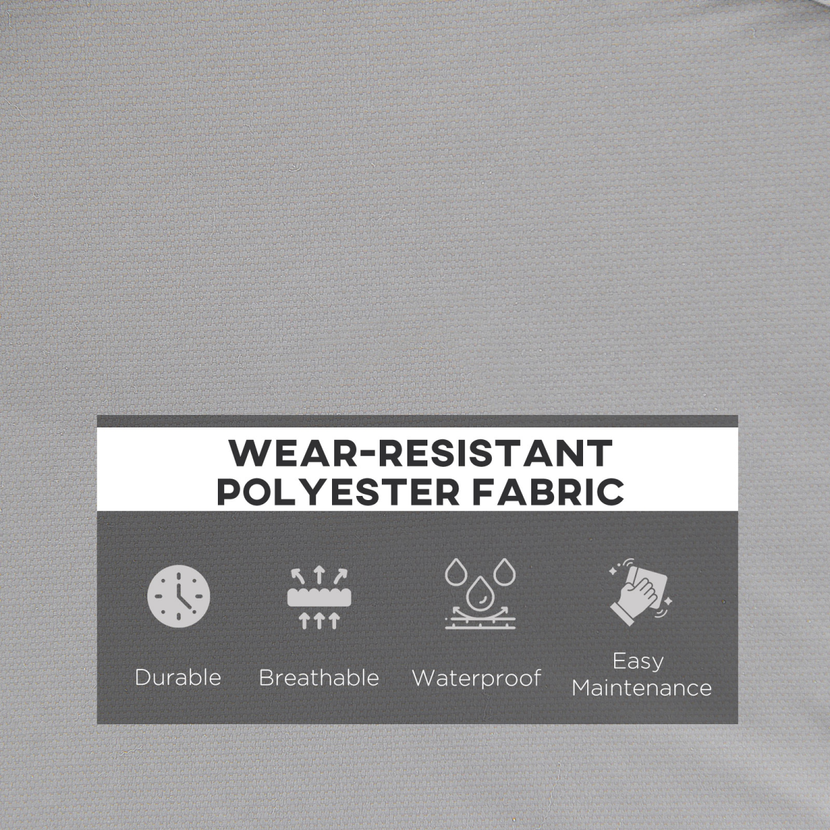 Outsunny Garden Bench Cushion 2 Seater Seat Pad Indoor& Outdoor Use