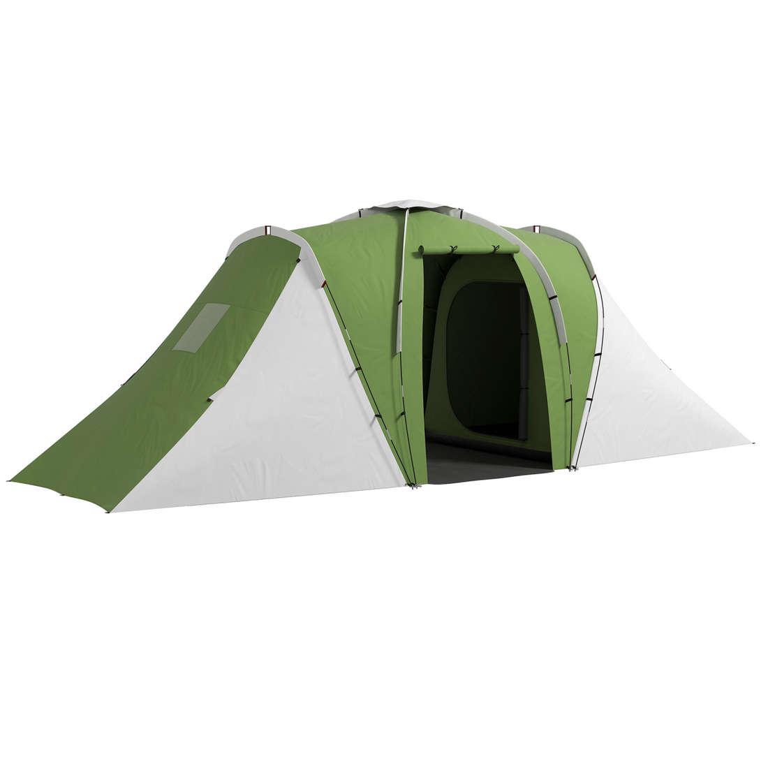 Outsunny 4-6 Man Camping Tent with 2 Bedroom and Living Area