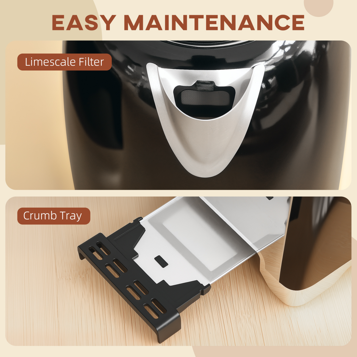 HOMCOM Rapid Boil Jug Kettle and Toaster Set