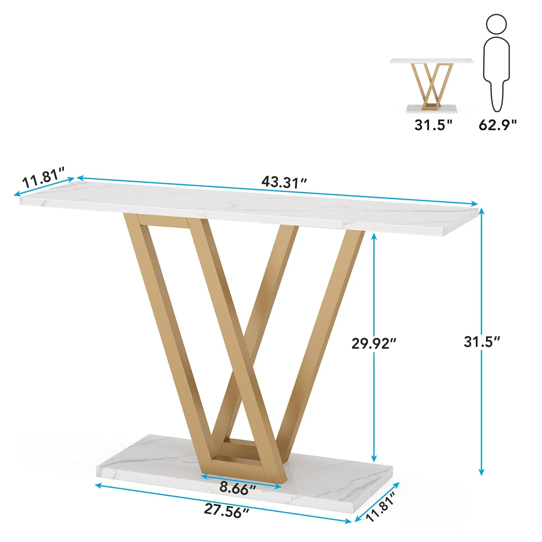 Industrial Console Table