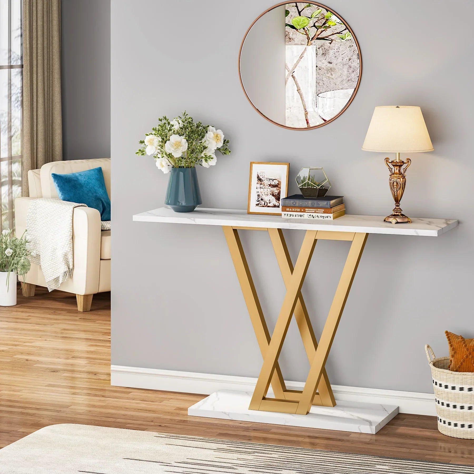 Industrial Console Table