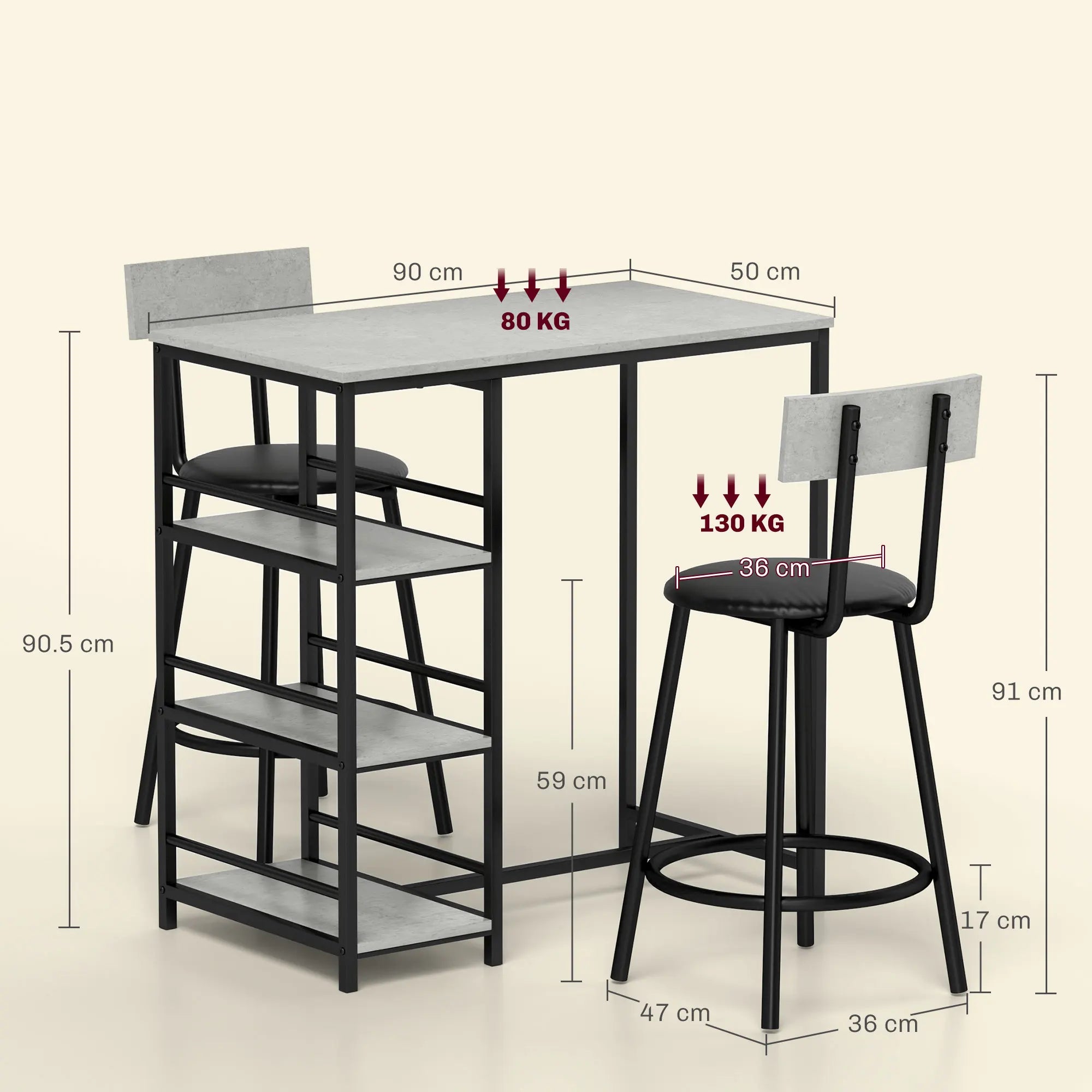 3 Piece Breakfast Table