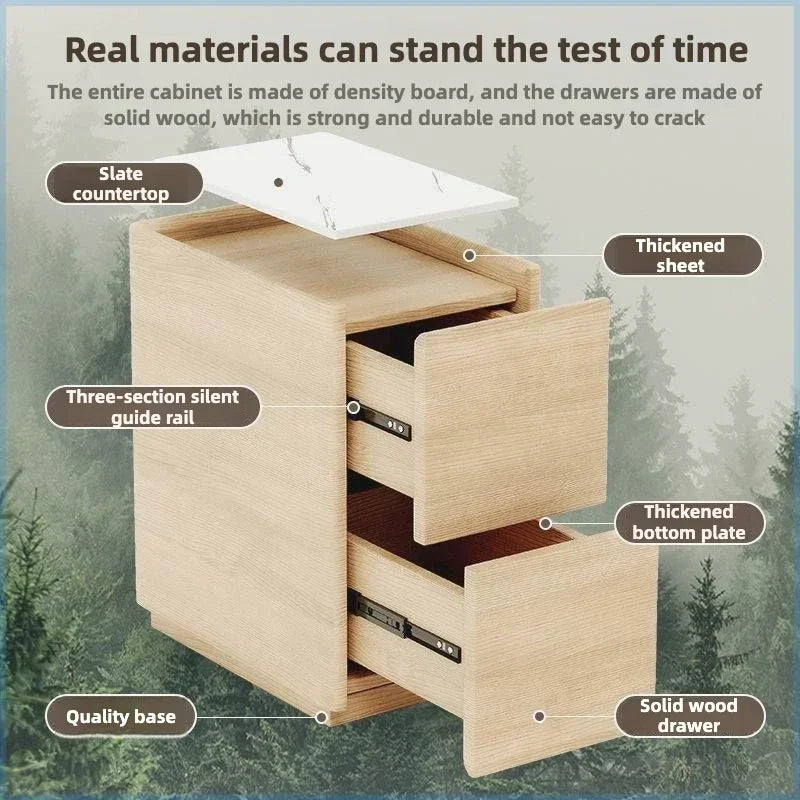 Solid Wood Nightstand