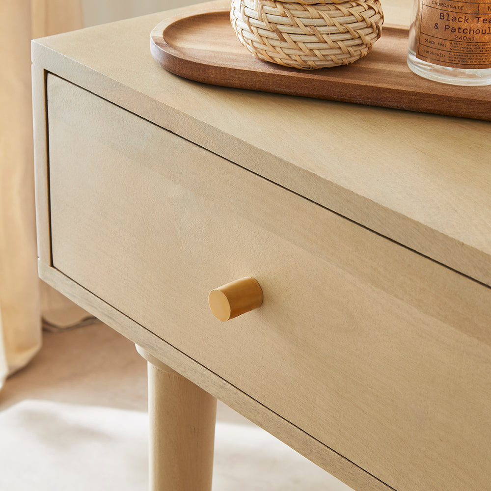 Scandinavian Light Oak Oslo Console, Dressing Table, and Desk