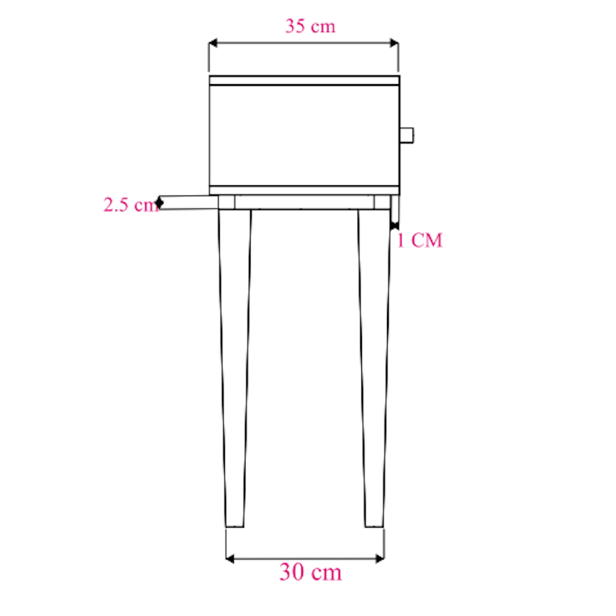 Scandinavian Walnut Oslo Console, Dressing Table, and Desk