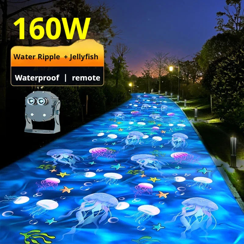 Colourful Ocean Scene Projector Bedroom Night Light For Kids