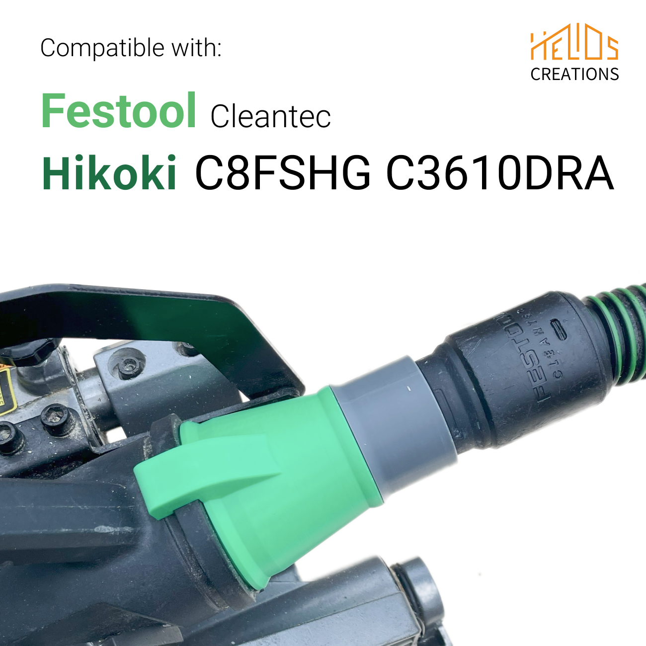 Hose Adaptor For Hikoki  Mitre Saw to Festool Cleantec