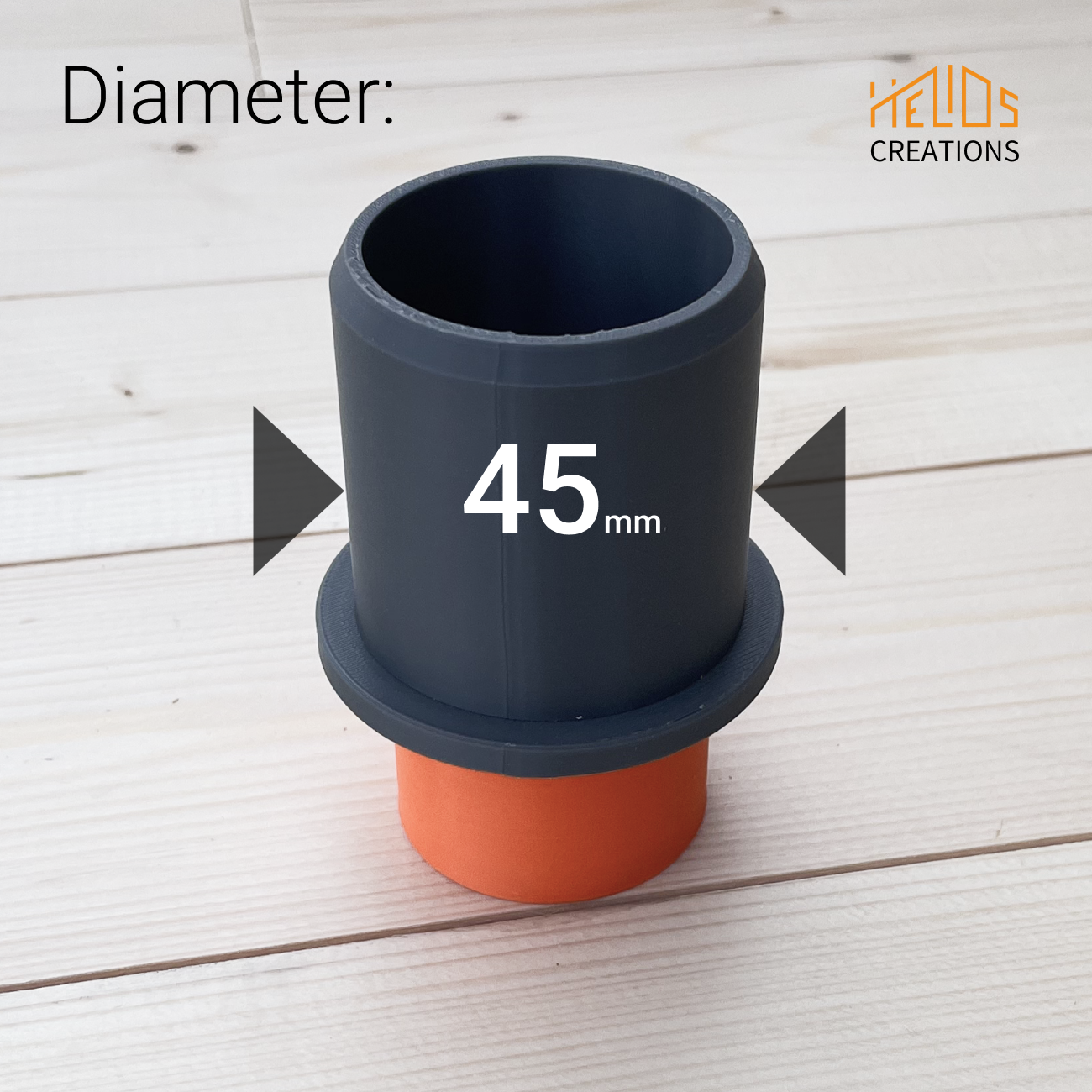 Festool Extractor to  Ducting Hose Pipe Connector. Sizes: 38, 40, 45, 50, 63 mm