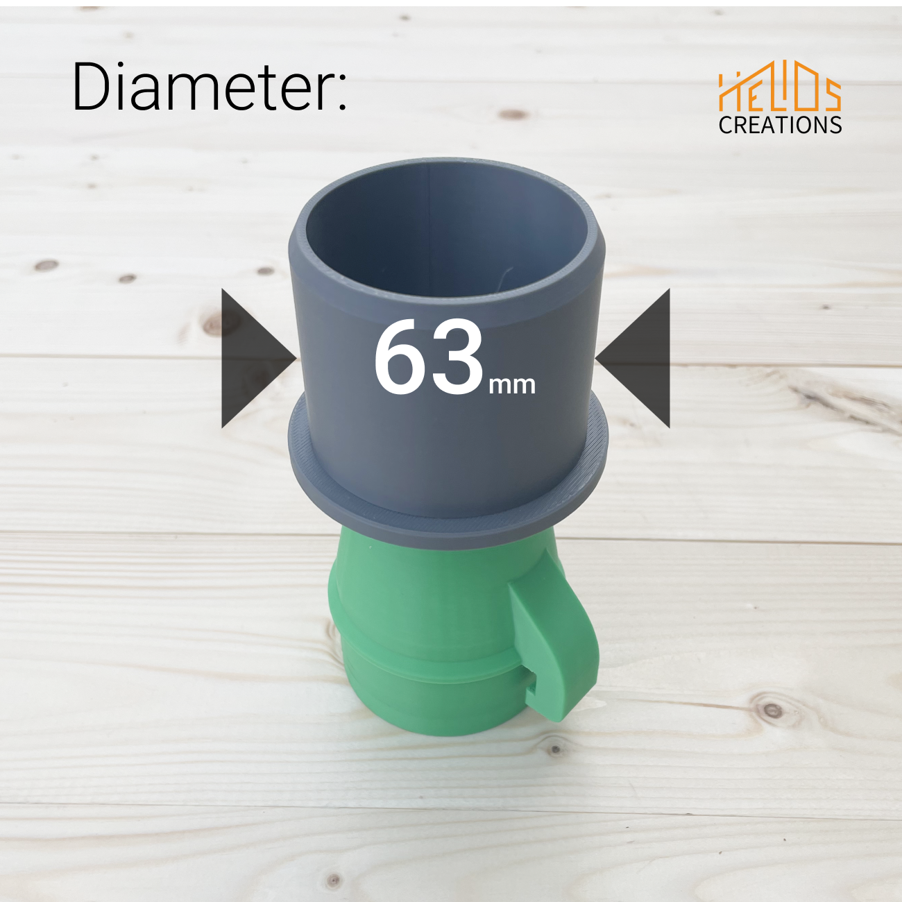 Hose Adapter for Hikoki C3610DRA & C8FSHG Mitre Chop Saw to 38, 40, 45, 50, 63 mm Hose Pipe